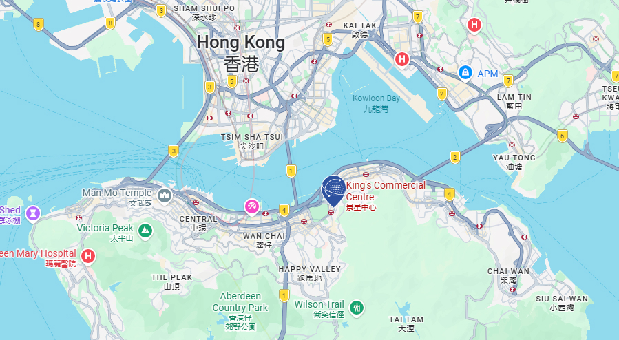 Office location on map